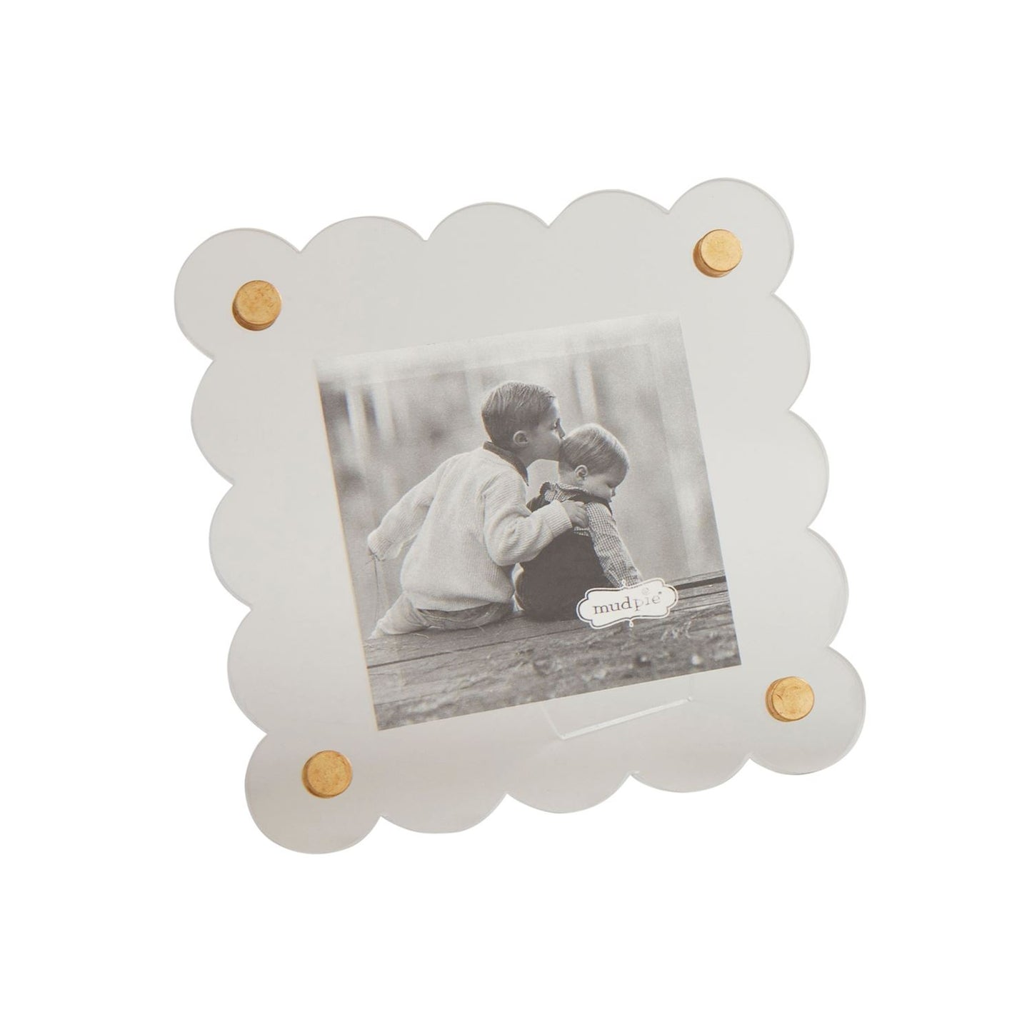 Mud Pie Square Mini Scalloped Acrylic Frames