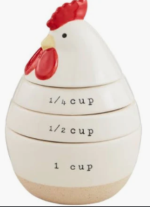 Mud Pie Chicken Measuring Cup Set