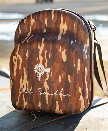 6 Hat Travel Case Bark Camo