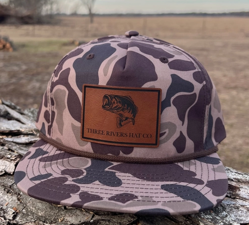 Bass Silhouette - Rope Snapback Old School Brown