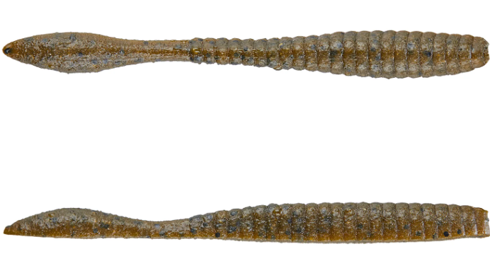 Berkley PowerBait MaxScent Flat Worm 30 ct Green Pumpkin