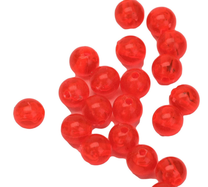Eagle Claw Red Plastic Beads