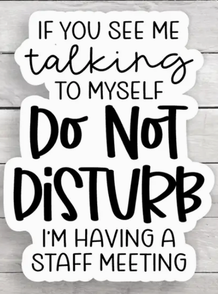 Do Not Disturb Vinyl Sticker