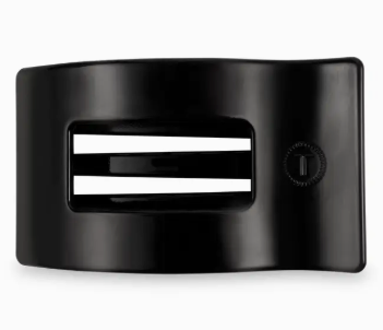 Teleties Flat Clip Rectangle Black Large