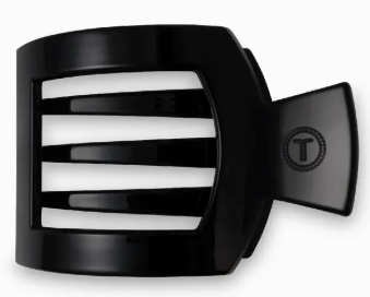 Teleties Flat Clip Square Black Small