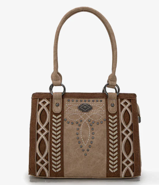 Montana West Cut-Out Embroidered Concealed Carry Tote