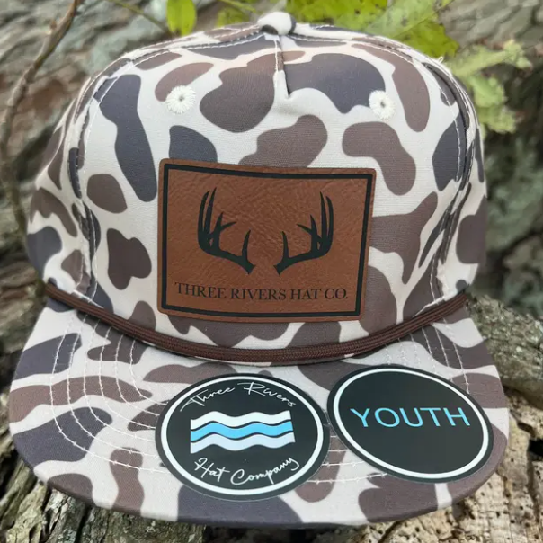 Deer Horns - Camo Rope Hat Youth