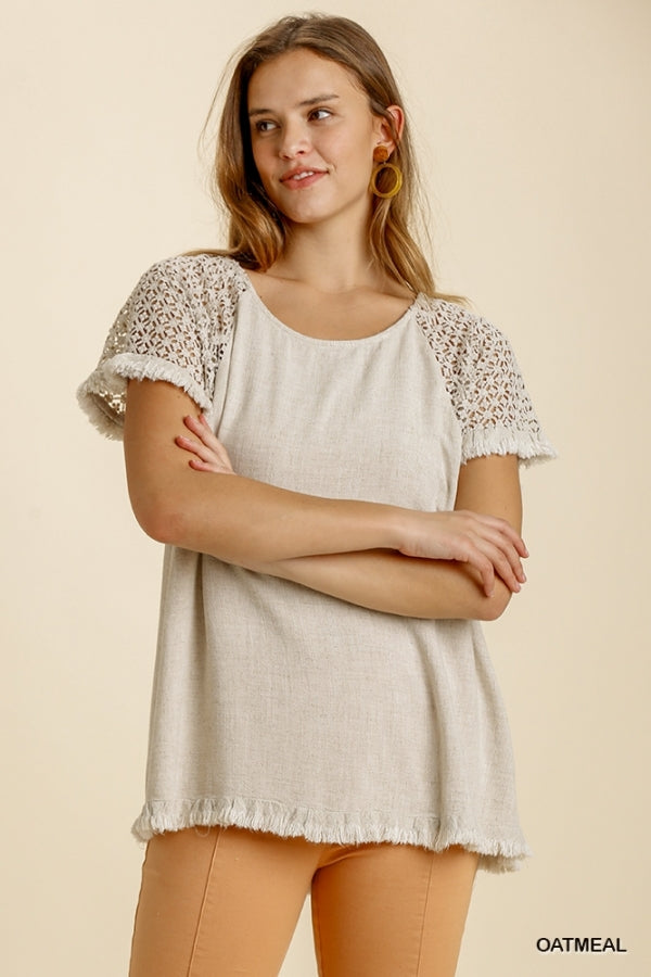 Umgee Blend Floral Crochet