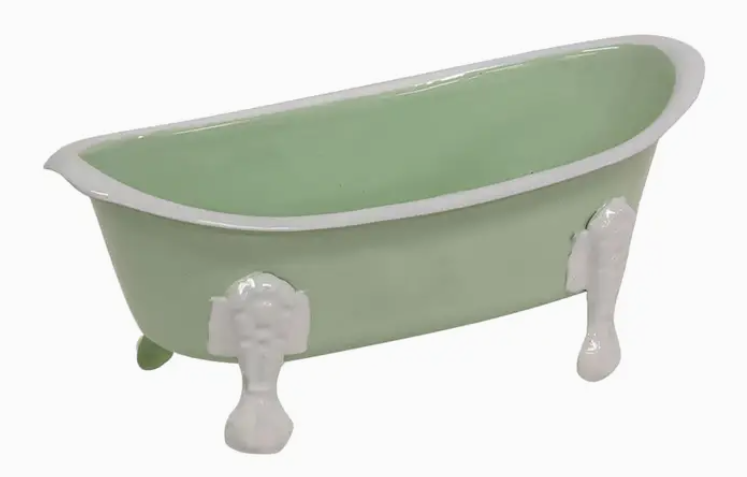 Mint Iron Bathtub Soap Dish