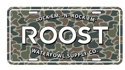Roost License Plate