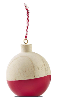 Mud Pie Round Painted Wood Ornament