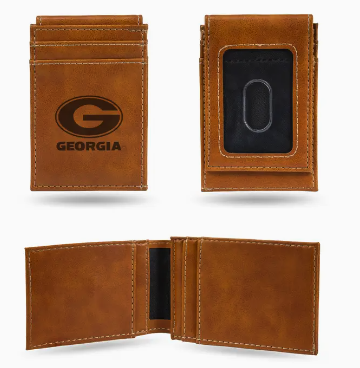 Front Pocket Wallet Laser Engraved