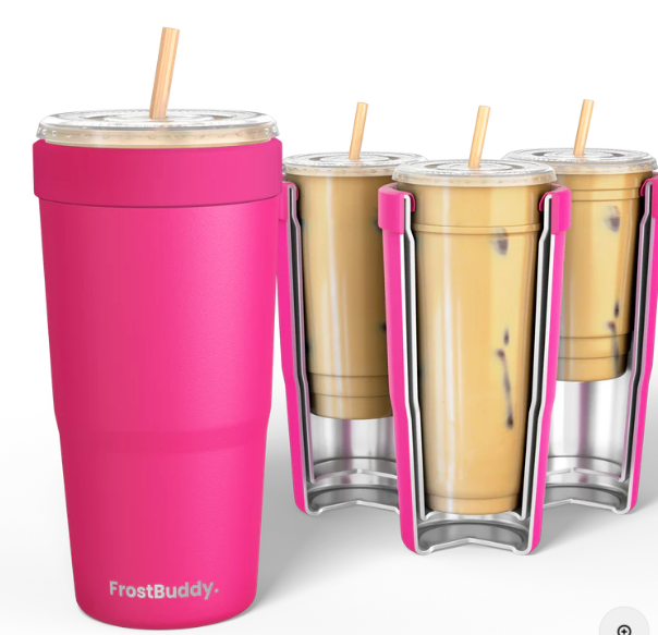 Frost Buddy To-Go-Buddy Neon Pink Without Lid