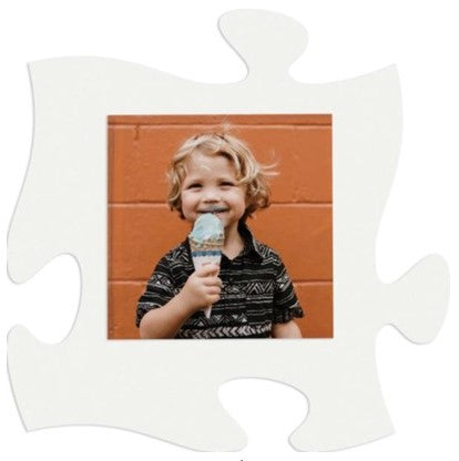 Puzzle Picture Frame White