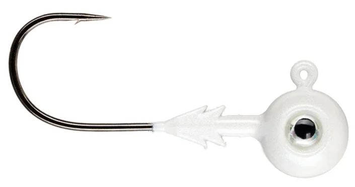 VMC Tungsten Moon Eye Jig White