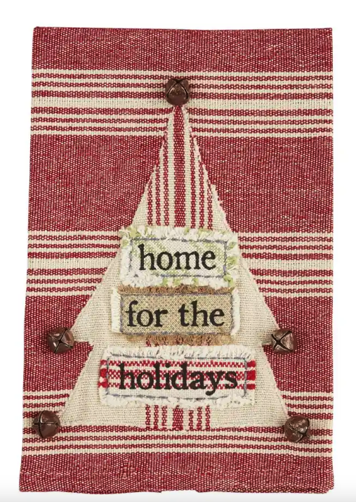 Mud Pie Lets Get Jolly Applique Towel