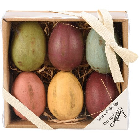 Wooden Eggs - Primitive