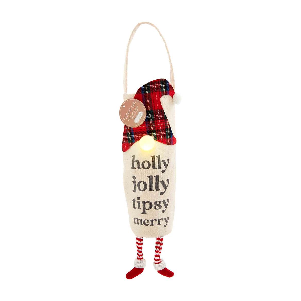 Mud Pie Gnome Light Wine Bag