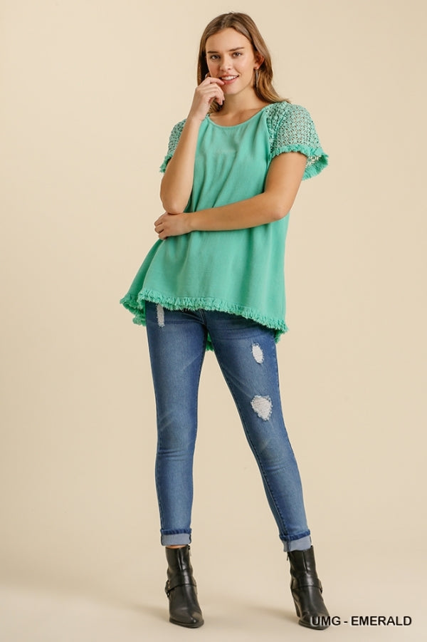 Umgee Blend Floral Crochet