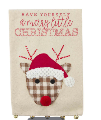 Mud Pie Merry Reindeer Dish Towel