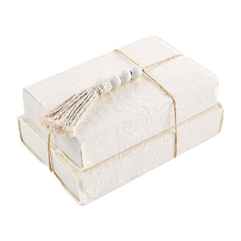 Mud Pie Covered Book Stack