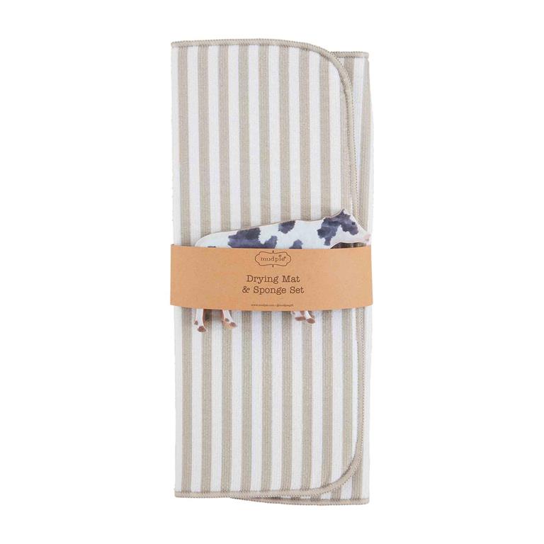 Mud Pie Farm Drying Mat Set