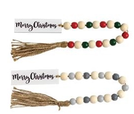 Merry Christmas Tassel Garland Asstd.