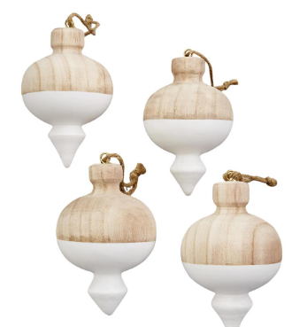 Mud Pie Point Paulownia Ornament