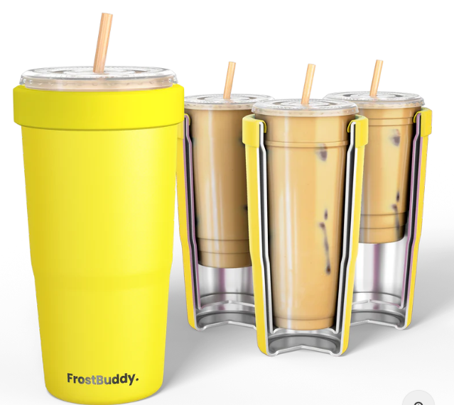 Frost Buddy To-Go-Buddy Neon Yellow Without Lid