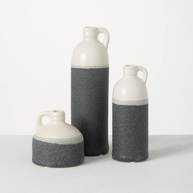 Two-Toned Jug Vase 3pc Set
