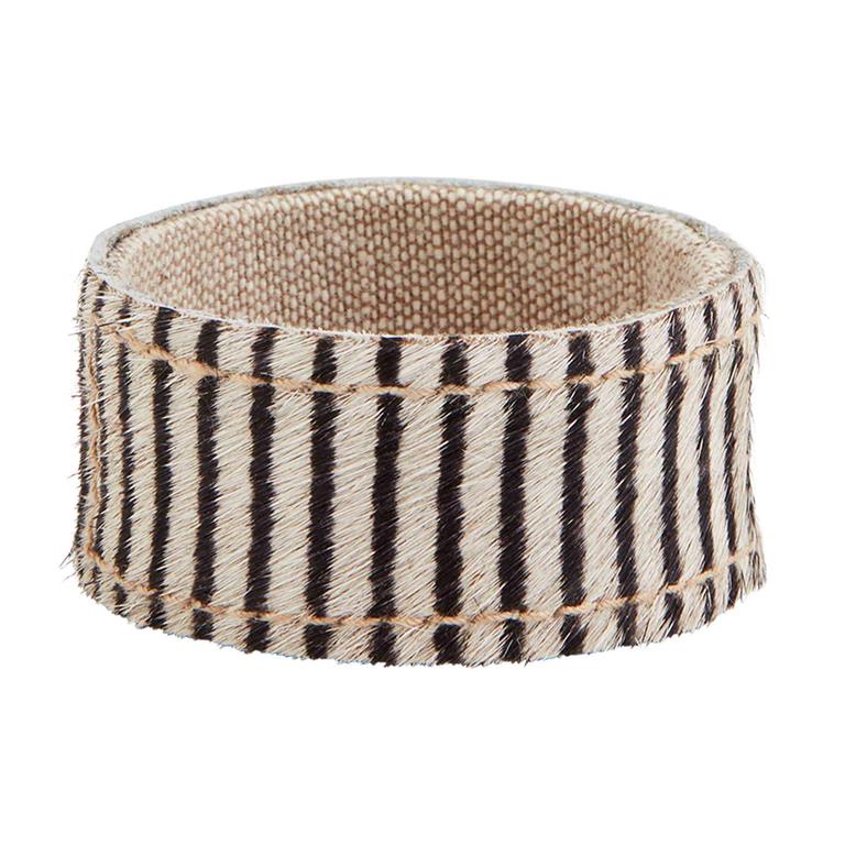 Mud Pie Mohair Napkin Ring Stripes