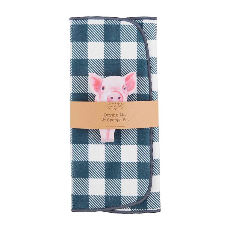Mud Pie Farm Drying Mat Set
