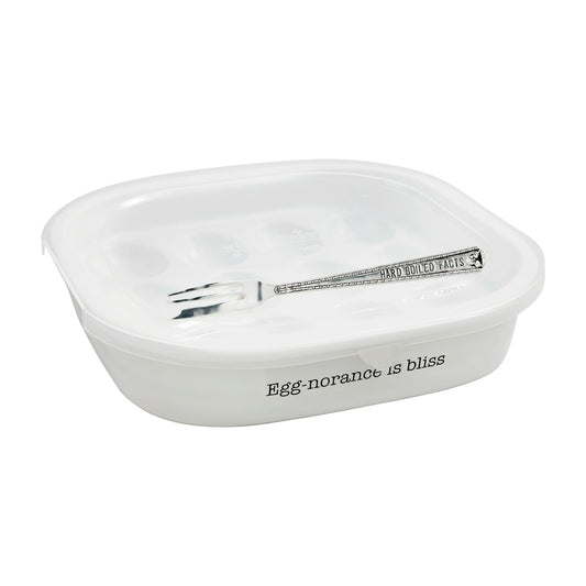 Mud Pie Deviled Egg Tray with Lid Set