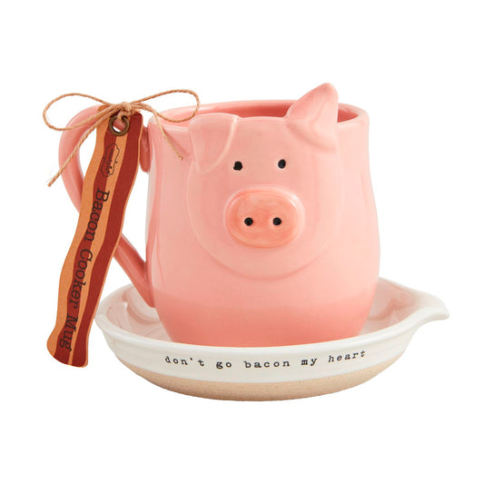 Mud Pie Pig Bacon Cooker