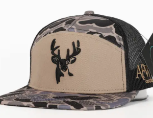 AFW Deer 7 Panel Hardwoods 3 D Puff and Black Mesh