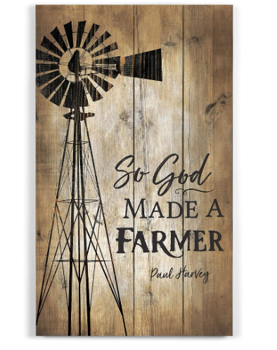 God Made A Farmer Pallet Sign