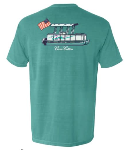 Coosa Cotton Party Barge Seafoam