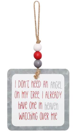 Angel Tree Beaded Tin