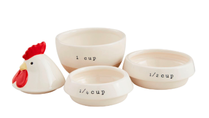 Mud Pie Chicken Measuring Cup Set