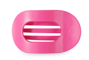 Teleties Flat Clip Round Pink Medium