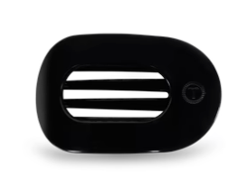 Teleties Flat Clip Round Black Small