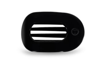 Teleties Flat Clip Round Black Medium