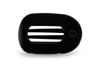Teleties Flat Clip Round Black Large