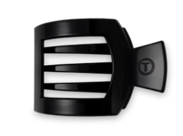 Teleties Flat Clip Square Black Medium