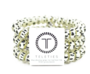 Teleties- Animal Print Snow Leopard Medium