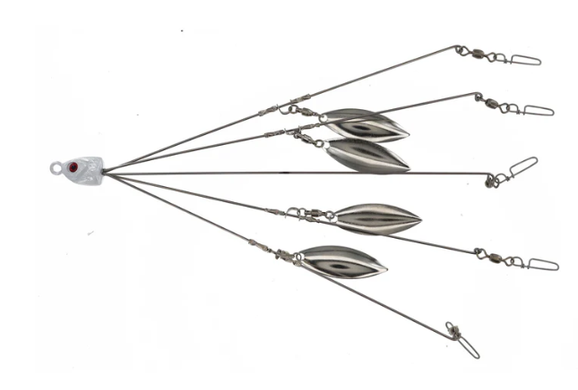 Georgia Blade A Rig 4 Nickel Blade 5 Wire 5 Hook