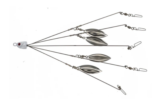 Georgia Blade A Rig 4 Nickel Blade 5 Wire 5 Hook