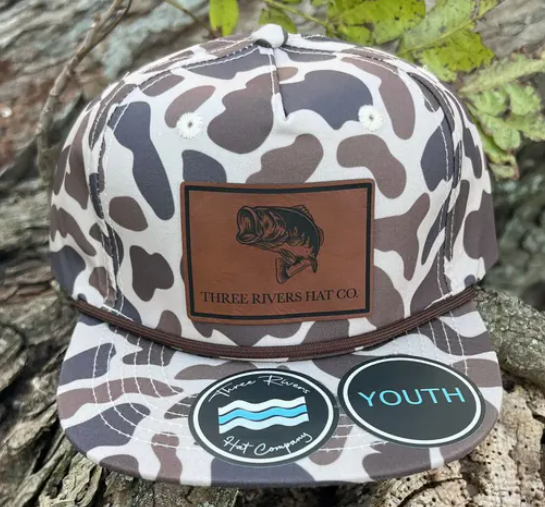 Youth - Bass Fishing - Camo Rope Hat