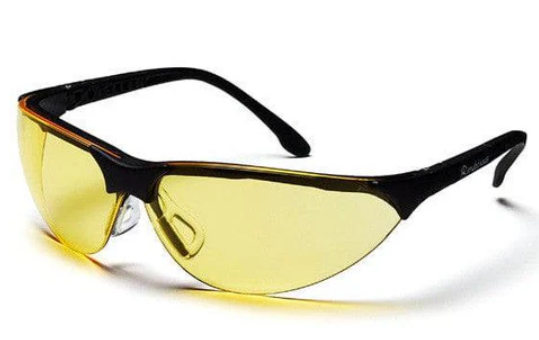 Shooting/Safety Glasses Black Frame Amber Lense
