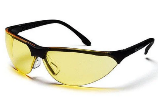 Shooting/Safety Glasses Black Frame Amber Lense